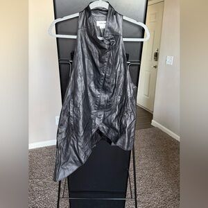 Helmut Lang Black Leather Vest